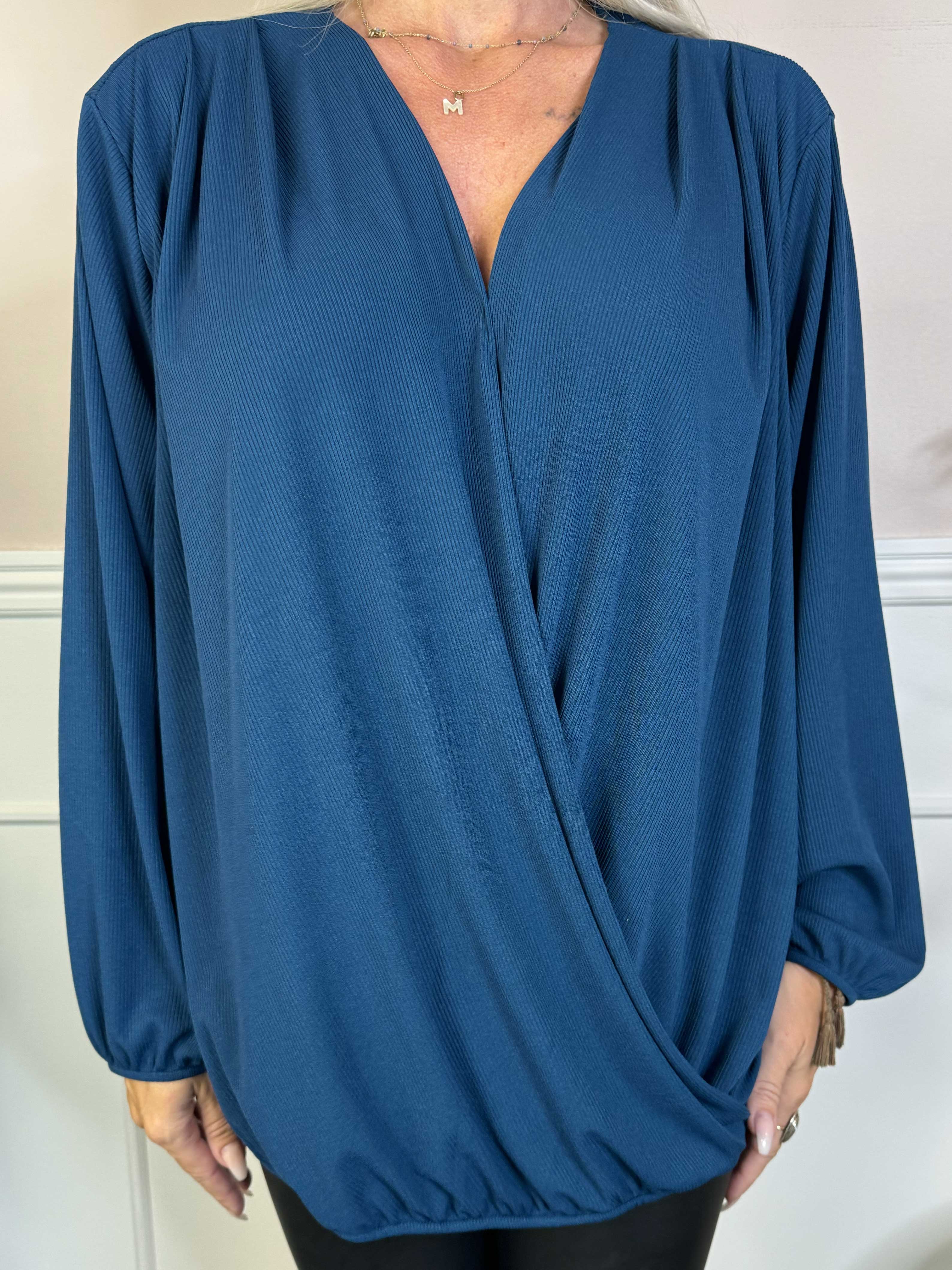 Naomi - Ribbstickad tunika med resår